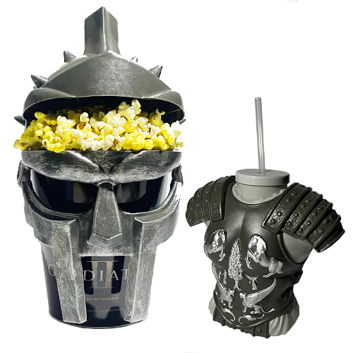 Gladiator II Armour Bust Cup & Popcorn Container