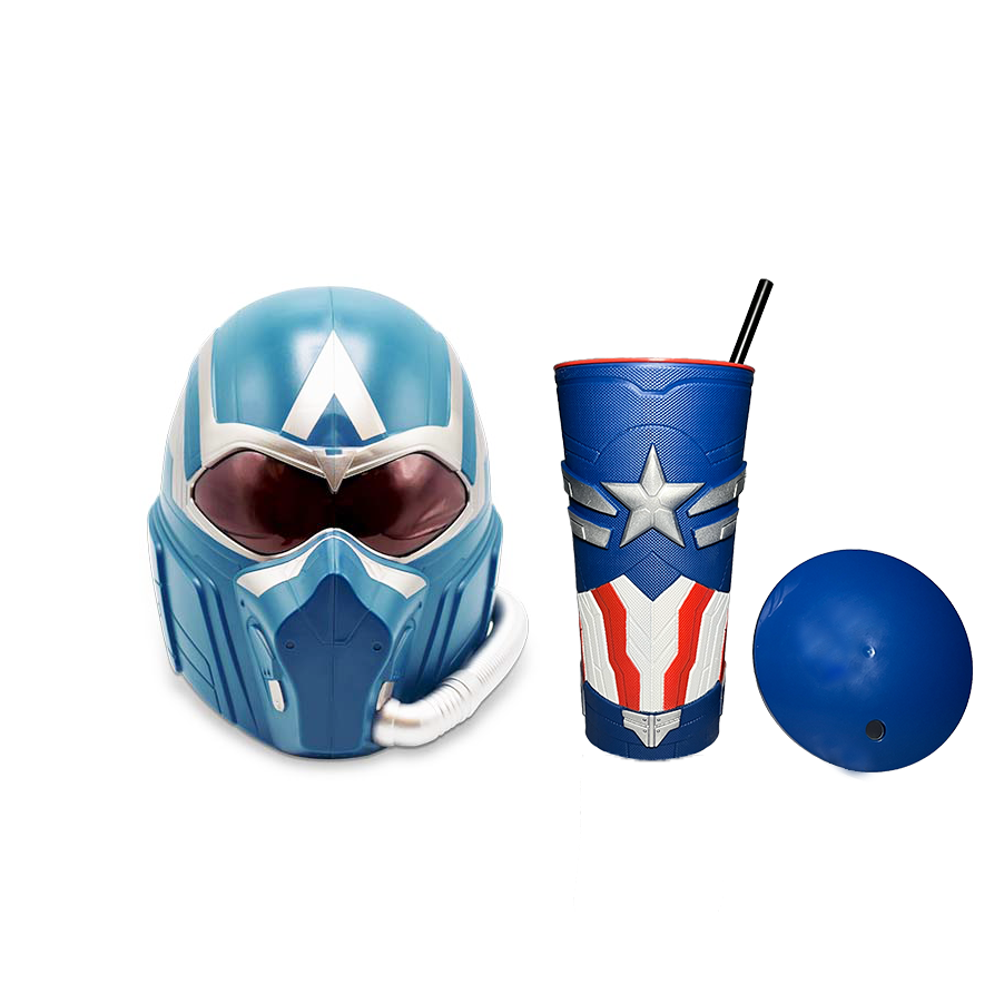 Captain America: Brave New World Helmet Popcorn Bucket & Grippr Cup