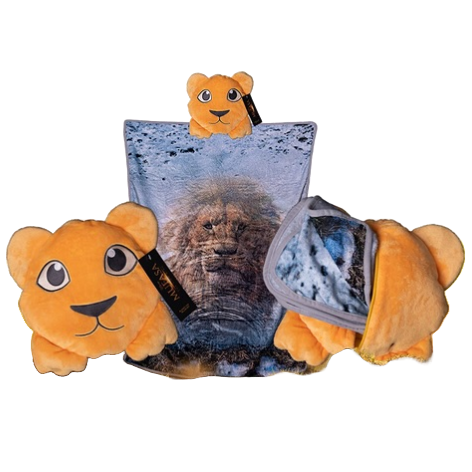 Mufasa: The Lion King Blanket with Pillow Pouch